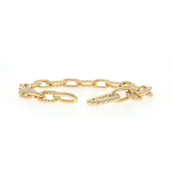 David Yurman Madison Chain 8.5mm Men's Size Large Bracelet 9 1/2" YellowGold 18k - Picture 3 of 6